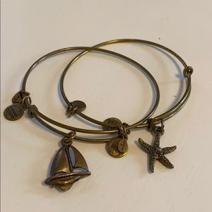 Alex and Ani Gold Charm Bracelets